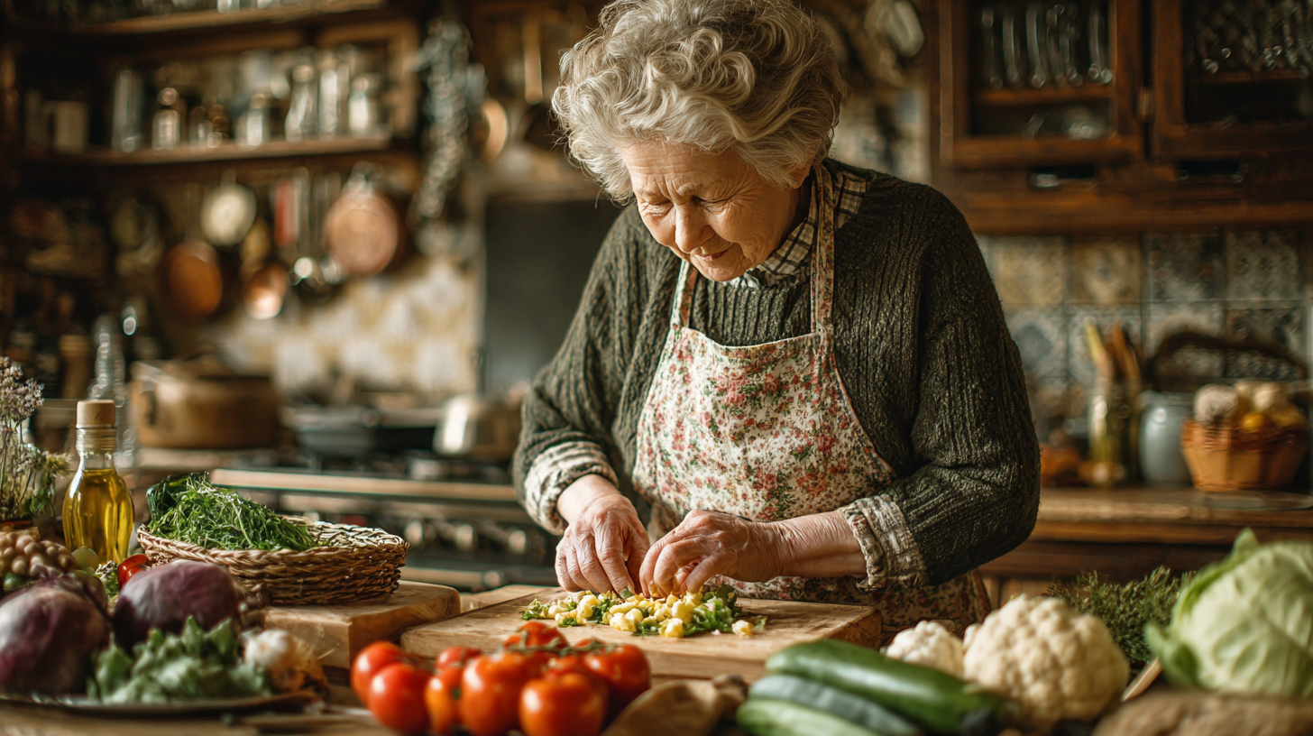 Жінки старшого віку займаються творчими вправами